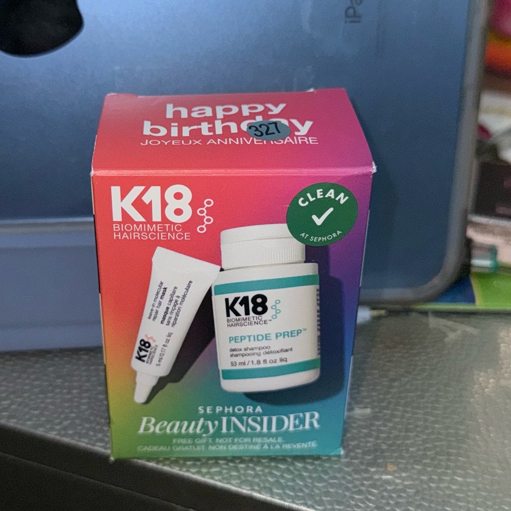 K18 Biomimetic Hairscience Peptide Prep Set - Pink and White